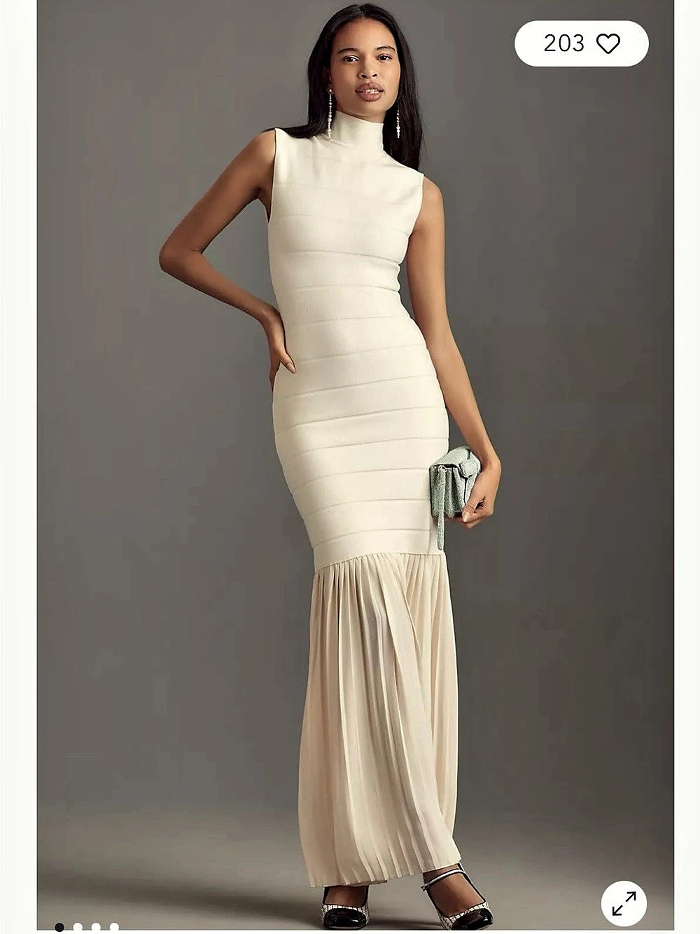 BLITHE Fitted Twofer Maxi Dress